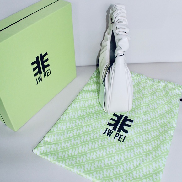 JW PEI Women's Gabbi Ruched Hobo Handbag - Ivory - Picture 5 of 9